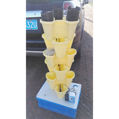 プラスチックの現代的な積み重ね式垂直花盆 基質栽培用