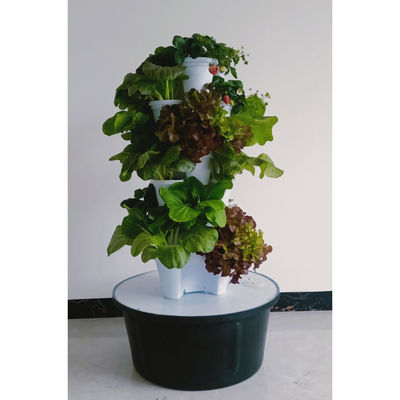 プラスチックの現代的な屋外塔の植物盆 積み立てられるプラスチック花盆